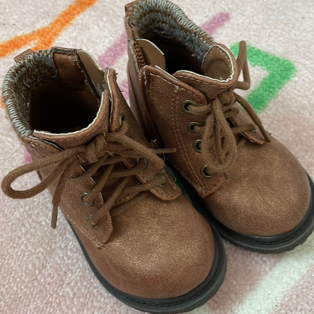 Brown boots size 4 from Walmart